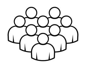 Symbol, ikona ludzi. Plik wektorowy.