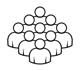 Symbol, ikona ludzi. Plik wektorowy.