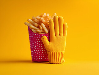 Avoiding junk food – hand rejecting unhealthy snack