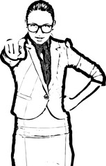 Furious manager woman accuse you