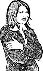 Smiling business woman portrait
