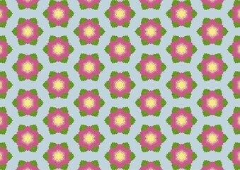 pattern with pink flowers