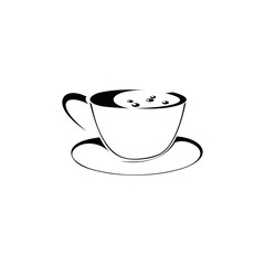 Coffee cup icon logo EPS template icons vector illustration