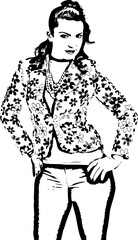 Beautiful fashion model