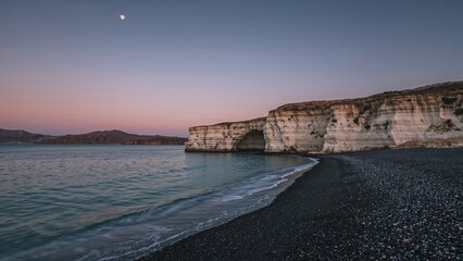 An extraordinary coastal area with ebony volcanic sand and bizarre pumice stone cliffs formed by centuries of nature