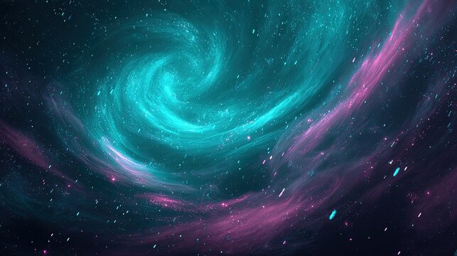 Vibrant Cosmic Nebula
