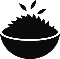 Bowl of Food Silhouette