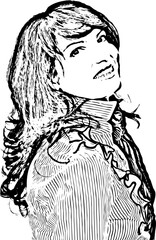 Happy modern corporate woman