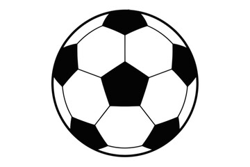 Fototapeta premium Soccer Ball Outline football sport