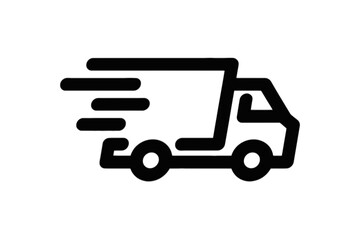 Speedy Delivery Truck Icon transport motion
