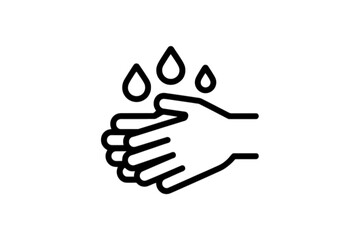 Obraz premium Washing hands with water drops hand washing hygiene