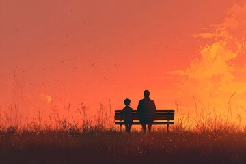 A touching moment between father and child, sharing a warm embrace and laughter, perfect for celebrating Father’s Day with love and joy.

