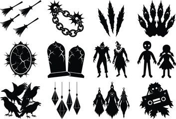 Empty Black Background for Overlay and Design on Transparent Background