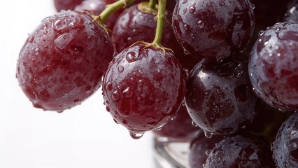 Water droplets on the berry