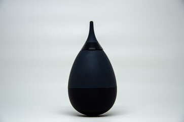 Black rubber air blower bulb for cleaning dust from sensitive camera equipment and electronics....