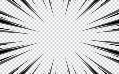 Abstract comic lines of copy space on background. Can be used to highlight space text for ads, posters, templates. vector illustration