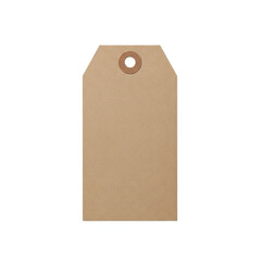 Blank kraft paper gift or price tag
