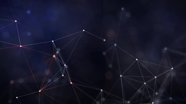 Abstract digital network with glowing nodes and lines on dark background. Ideal for themes of AI, big data, cybersecurity, communication, and futuristic technology.


 - Powered by Adobe