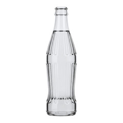 Vintage clear glass soda bottle
