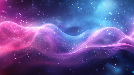 Abstract cosmic nebulae with swirling, ethereal colors