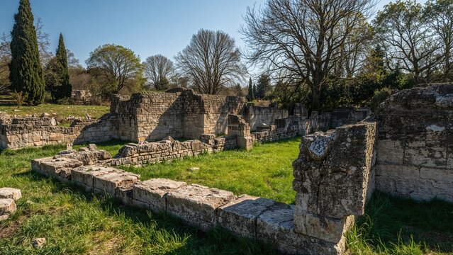 Remnants of a classical city near the coastline