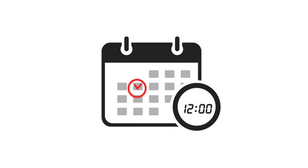 Calendar appointment reminder; time and date scheduled.