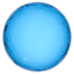 Blue Water Globe on Transparent Background