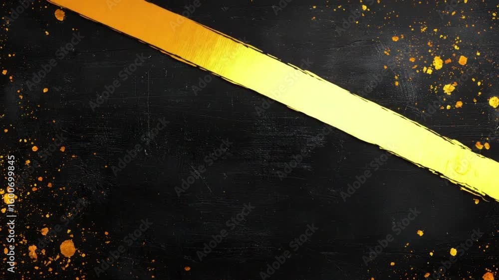 Poster abstract black background with gold splashes and artistic texture creating a modern design suitable 