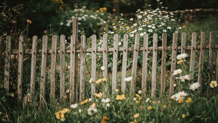 Natural Outdoor Space Encircled by Artisan Woven Timber Barrier