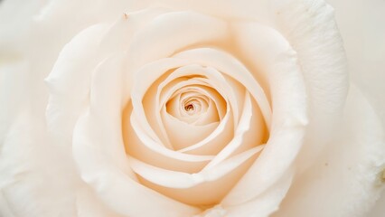 Close-up of a light pink rose blossom. Macro shot for holiday-themed floral design. Softly blurred, creative flower background
