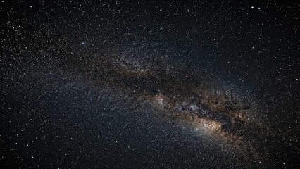 Fototapeta premium Broad space panorama highlighting the galaxy containing our Solar System amid a star-filled sky