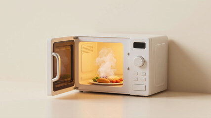 microwave home appliance illustration