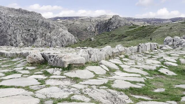 Hattusa, also Hattuşa, Ḫattu&scaron;a, Hattusas, or Hattusha, was the capital of the Hittite Empire in the late Bronze Age during two distinct periods. Its ruins lie near modern Boğazkale, Turkey