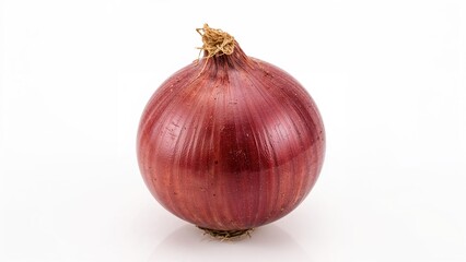 Fototapeta premium Isolated bulb of onion on a white canvas