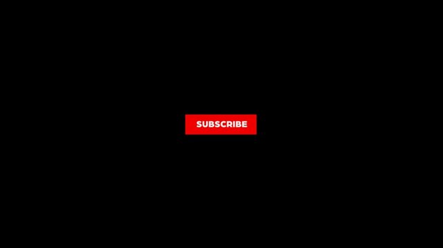red subscribe button animation with wiggle effect