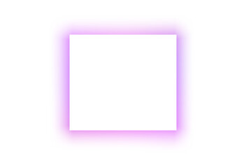 Glowing saber light with techno frame and red glow

