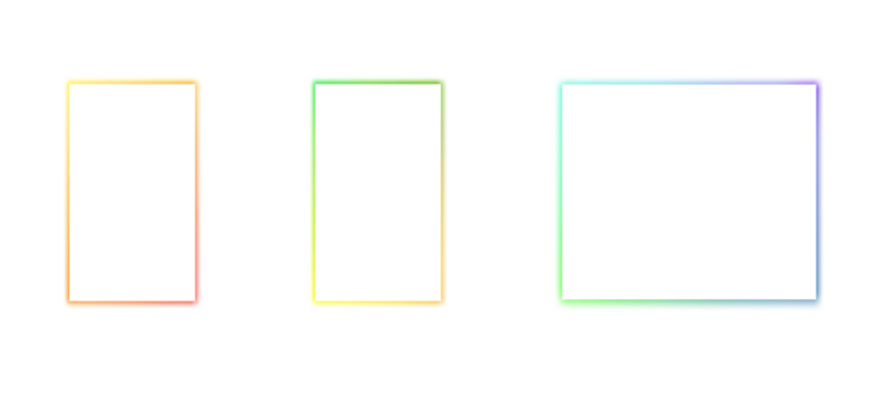 Neon stripes in futuristic vector background with gradient

