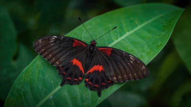 Exploring the Parides iphidama butterfly, commonly called cattleheart or Transandean cattleheart, in lepidopterology