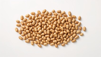Fototapeta premium Removing shells from salted peanuts