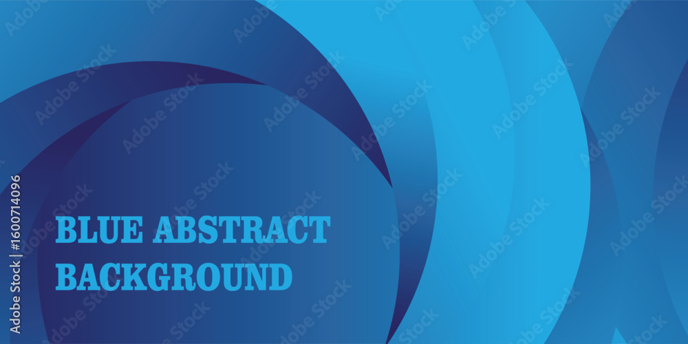 Poster modern blue gradient background. abstract circle papercut smooth color composition. vector illustrat