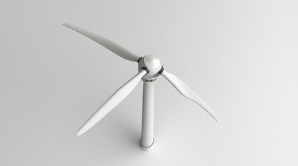 Small wind turbine white blades renewable energy clean technology energy generation