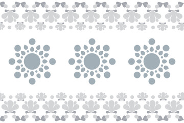 Thai silk pattern, grey, silver, wallpaper for clothing and textile products, handwoven fabric, Thai style handwoven fabric, vector illustration.