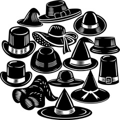 Graphic composition features collection chart