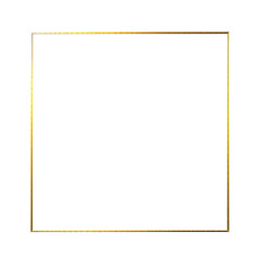 Gold Frame Border Graphic Design Element Isolated Background