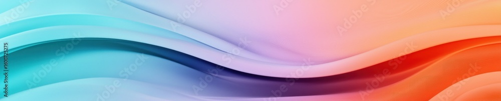 Poster Abstract gradient background. Abstract blurred gradient background colours with dynamic effect. Soft motion blur. Colorful fluid shapes. Vivid gradient texture. Smooth abstract waves. Copy space.