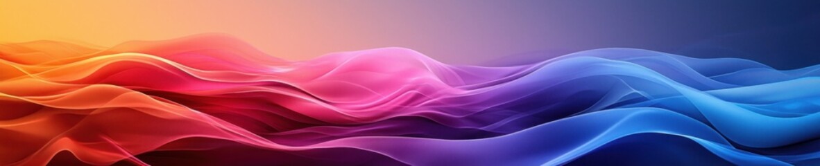 Obraz premium Abstract gradient background. Abstract blurred gradient background colours with dynamic effect. Soft motion blur. Colorful fluid shapes. Vivid gradient texture. Smooth abstract waves. Copy space.