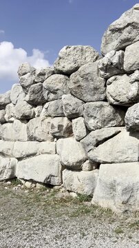 Hattusa, also Hattuşa, Ḫattu&scaron;a, Hattusas, or Hattusha, was the capital of the Hittite Empire in the late Bronze Age during two distinct periods. Its ruins lie near modern Boğazkale, Turkey
