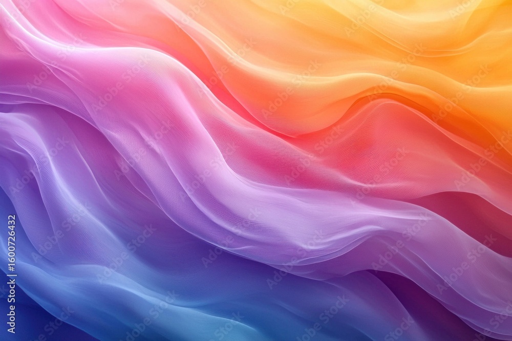 Poster Abstract gradient background. Abstract blurred gradient background colours with dynamic effect. Soft motion blur. Colorful fluid shapes. Vivid gradient texture. Smooth abstract waves. Copy space.