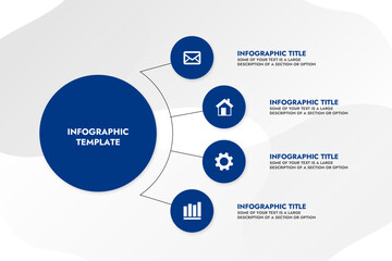 vector modern infographic template in blue colors on a light background your text information