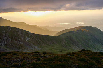 sunset in the mountains, Scara Saddle, Fagaras Mountains , Romania 